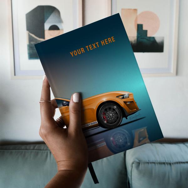 Ford Mustang Notebook - front in hand