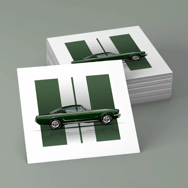 Ford Mustang Fastback Greetings Card