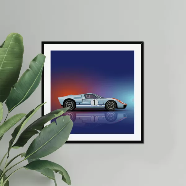 Ford GT40 automotive Art print