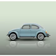 2003 VW Beetle art print Blue