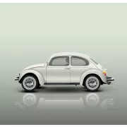 2003 VW Beetle art print White