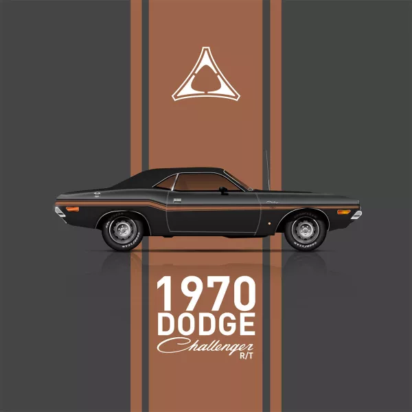 1970 Dodge Challenger R\T art print