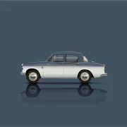 Hillman Minx (Blue Background)