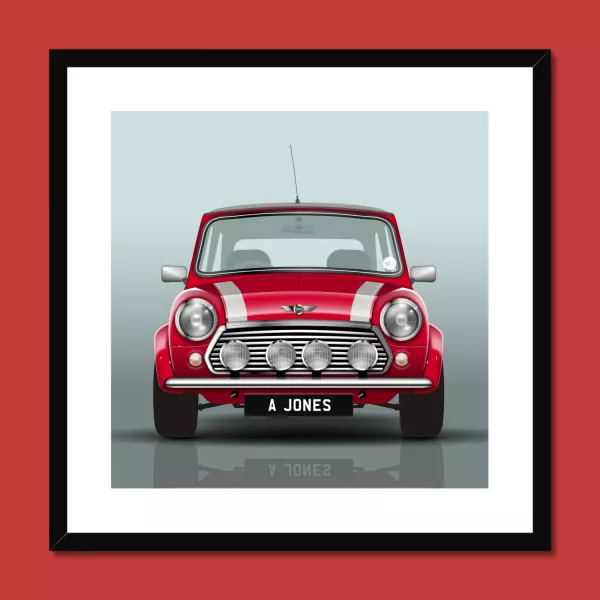Mini Cooper (Front view) Red