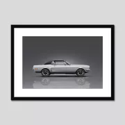 1968 Ford Mustang Poster Print (Grey)