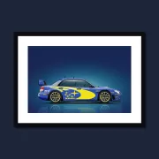 Subaru Impreza WRX (Blue) art print
