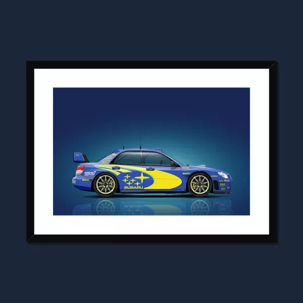 Subaru Impreza WRX (Blue) art print