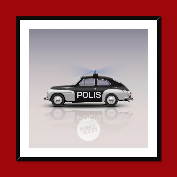 Volvo 544 Sport - (Polis Edition) Art print